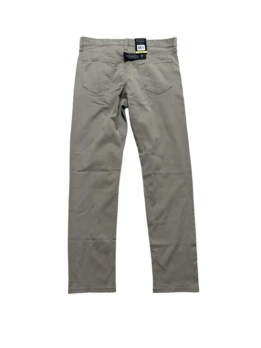 Banana Republic Men’s 32W Tan Slim Straight Twill Stretch 5-Pocket Pants